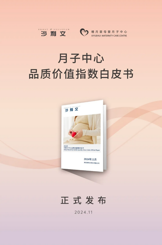 沙利文發布《中國月子中心品質價值指數白皮書》—— 禧月薈穩居領導者象限！第一！3